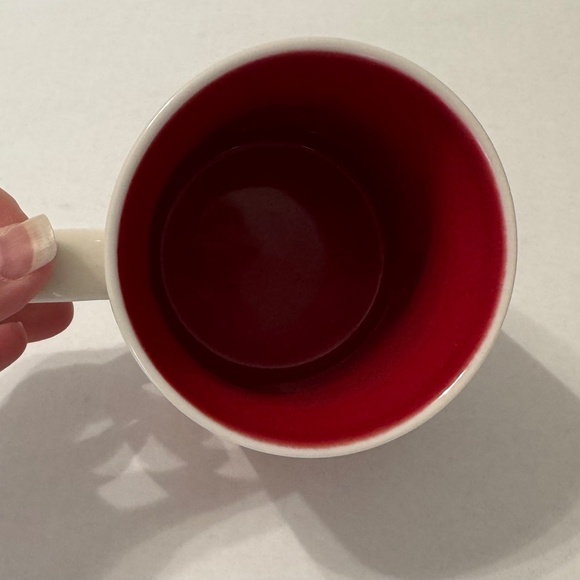 Starbucks Korea Mask 2012 16oz Global Icons Coffee Mug Red Inside - Picture 4 of 5